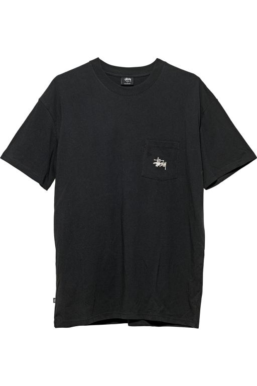 Stussy Mens Graffiti Pocket T Shirt Black - ADLCT6735